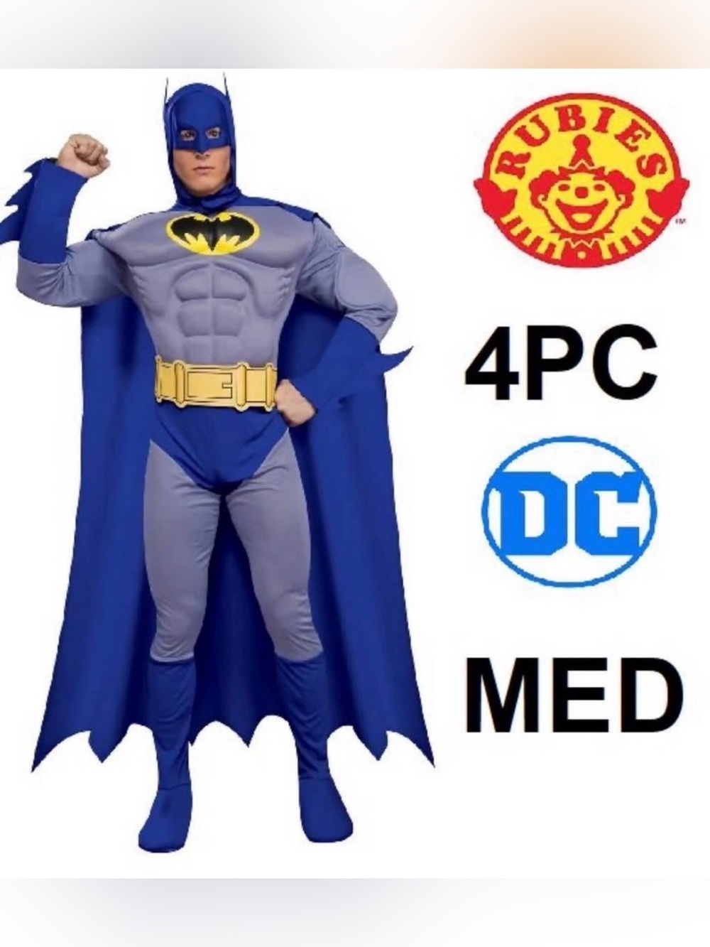 DELUXE MUSCLE CHEST BATMAN COSTUME